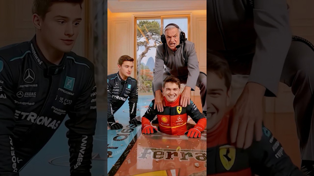 RED 🔴 OR BLUE 🔵🏁 MERCEDES VS FERRARI! 🏎️🇮🇹 Crazy Double Epoxy Floor! 🤯 #f1 #mercedes #ferrari