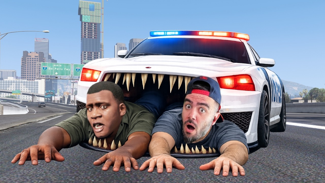 FRANKLININ POLIS ARABASI CANAVARA DÖNÜŞTÜ - GTA 5 MODS