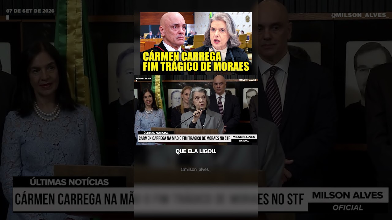 Cármen CARREGA NA MÃO o fim trágico de Moraes no STF