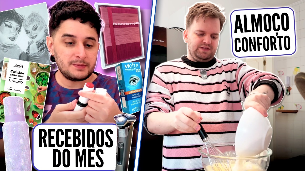 VLOGÃO: Recebidos, Cozinhando e Rotina