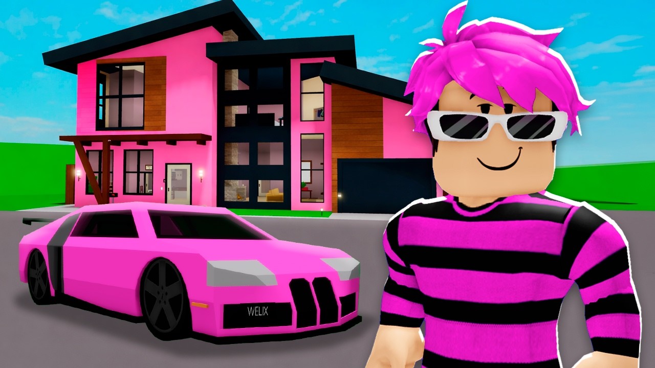 VIVENDO EM UM MUNDO ROSA no BROOKHAVEN