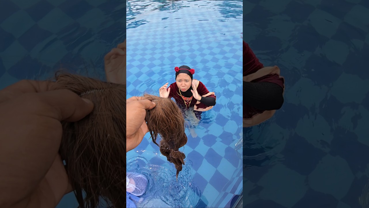 kenapa rambut bawang merah, putih ada ditengah kolam#trendingshorts