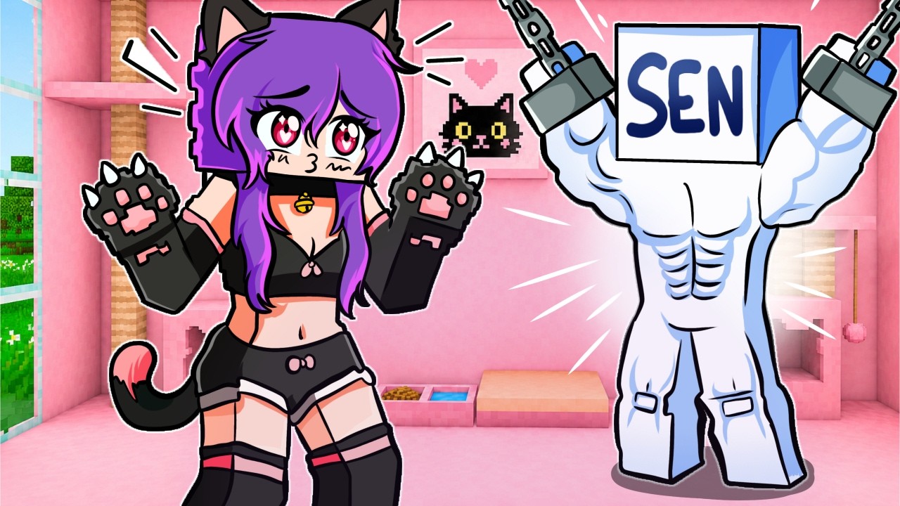 SENİ Minecraft'ta bir KEDİ KIZ KAÇIRDI!