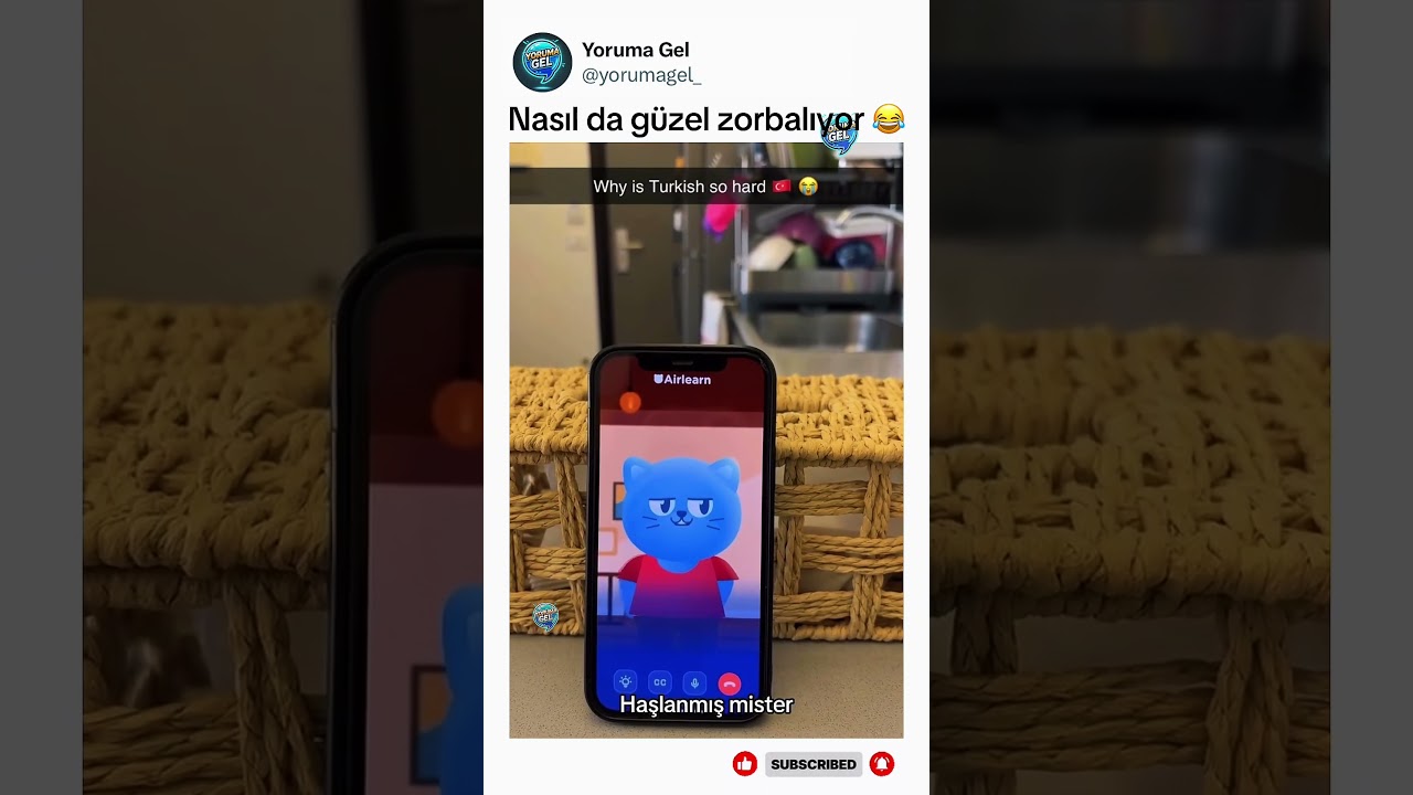Hakareti de türkçe ediyor anlamasın diye 😂