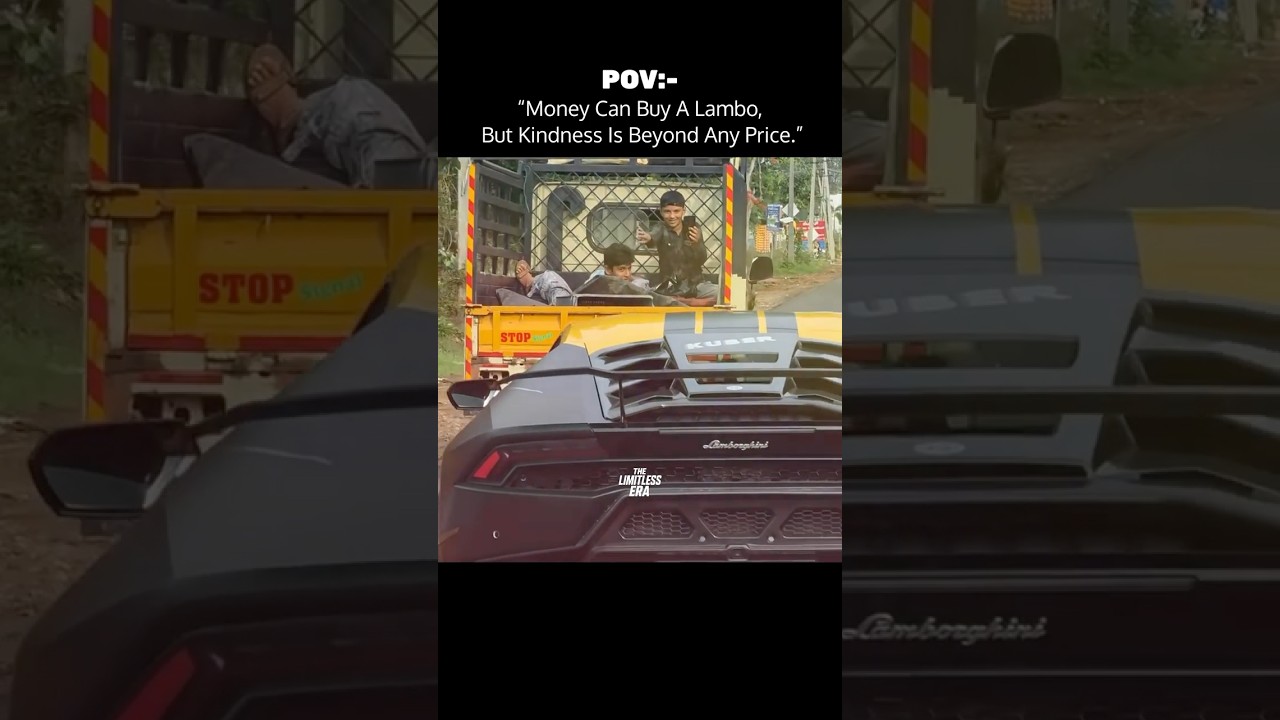 Money Can Buy A Lambo, But Kindness Is Beyond Any Price