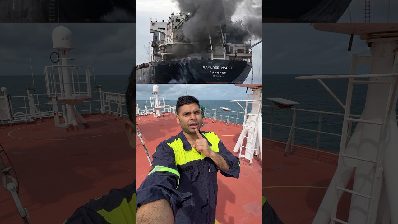India जा रहे Ship पर Missile Attack 🥺Strait of Hormuz Me Ship Accident  #sea #warzone #breakingnews