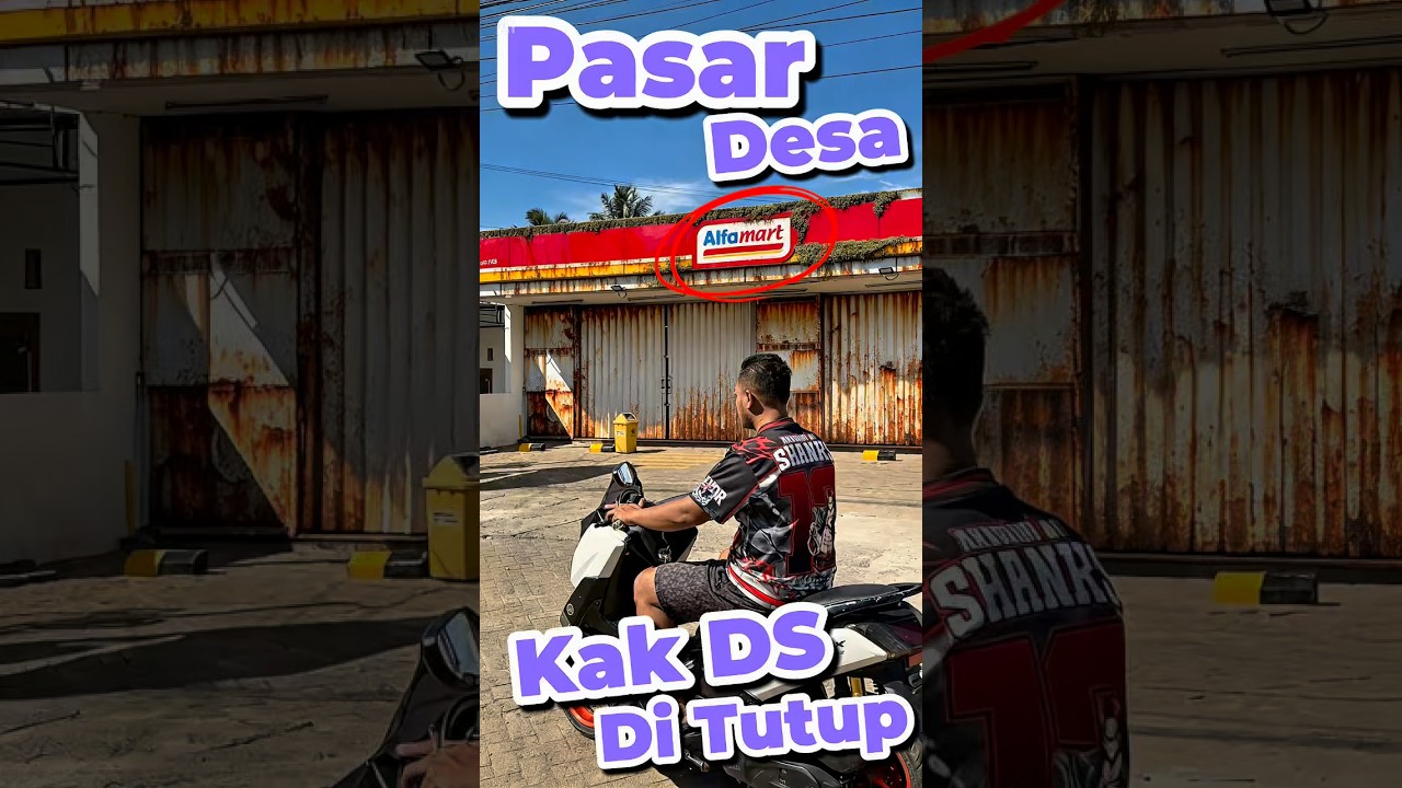 Pasar desa kak DS ditutup #anakdesa #minivlog #comedy #pasar