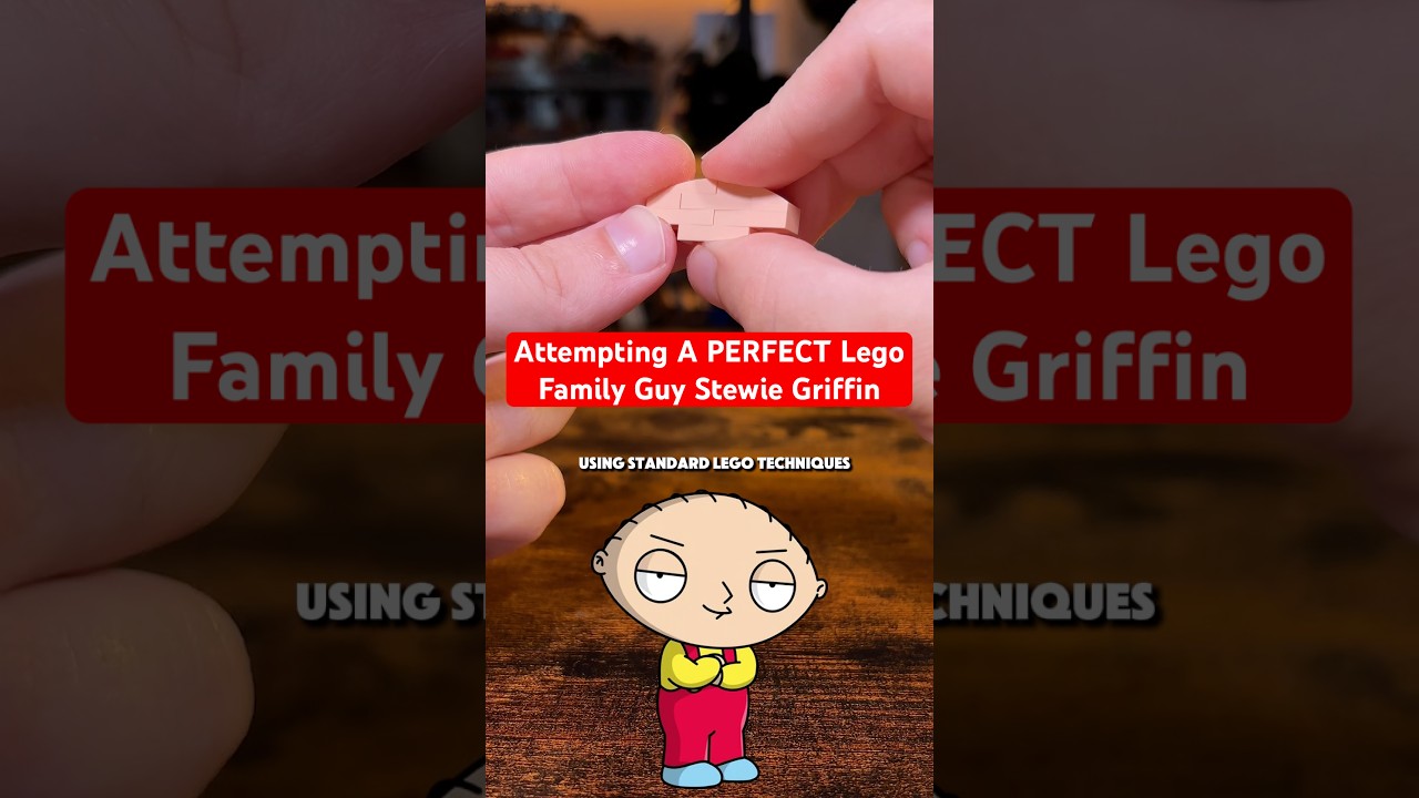 Attempting A PERFECT Lego Family Guy Stewie Griffin #lego #familyguy #petergriffin