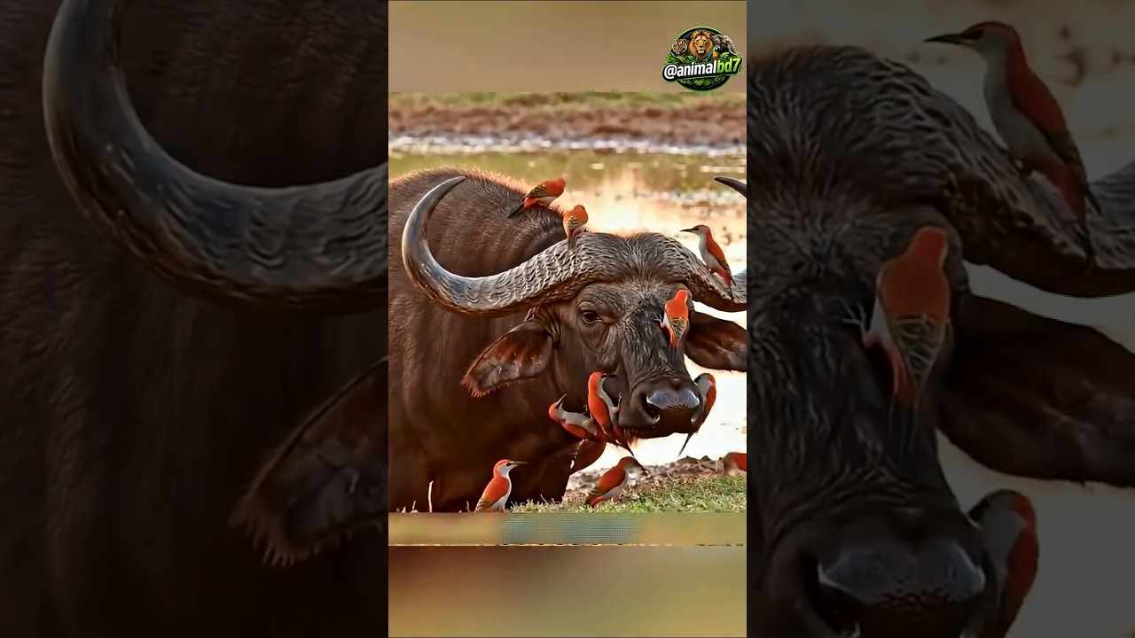 Honey Badger Steals the Stolen Ostrich Egg from Mongooses!#HoneyBadger #Mongoose #Wildlife #facts