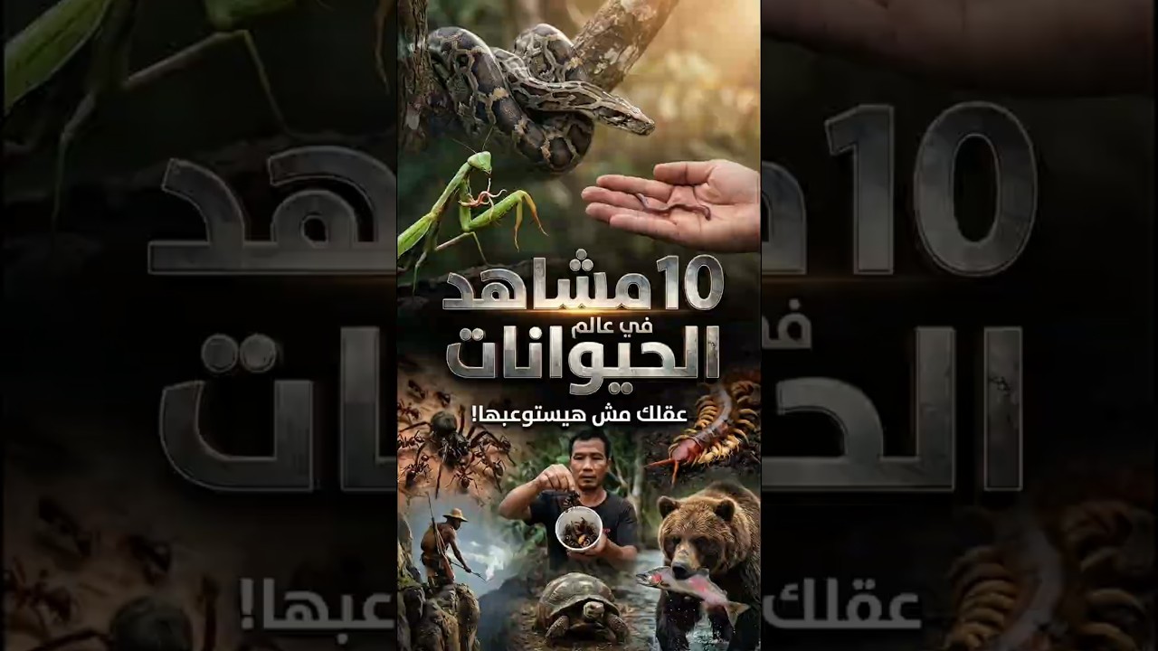 10 لحظات في عالم الحيوانات… عقلك مستحيل يستوعبها! 🤯 #wildlife #Shorts #m7etmedia