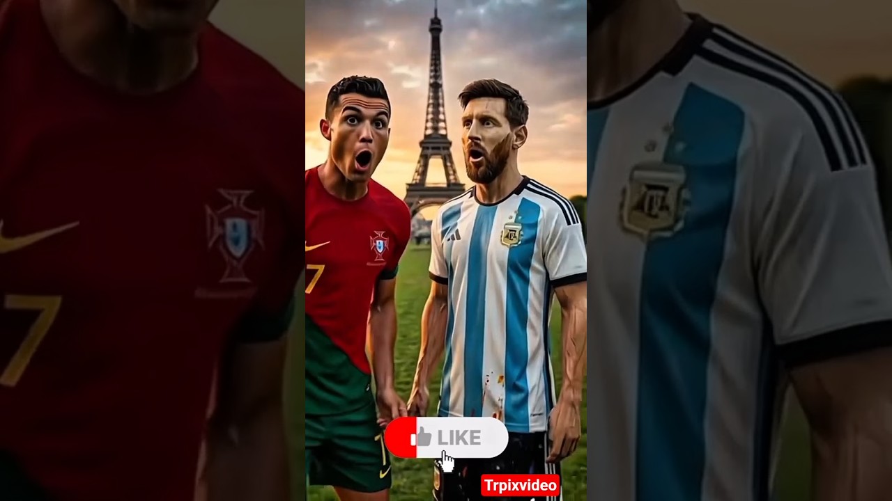 Ronaldo or Messi 😱 Makeup vs Ronaldo ☄️ Messi Trend 😉