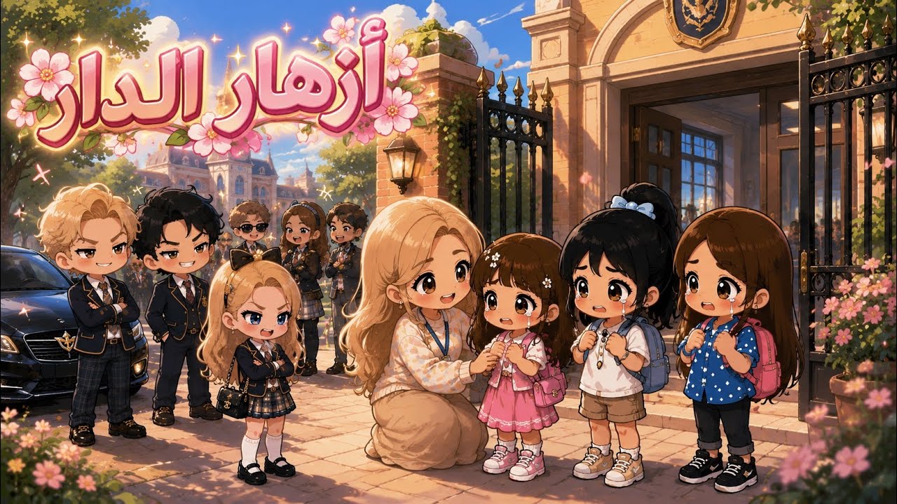 أزهار الدار | اول يوم في مدرسة الاغنياء!😰💔 الحلقة 5 / قصص توكا بوكا