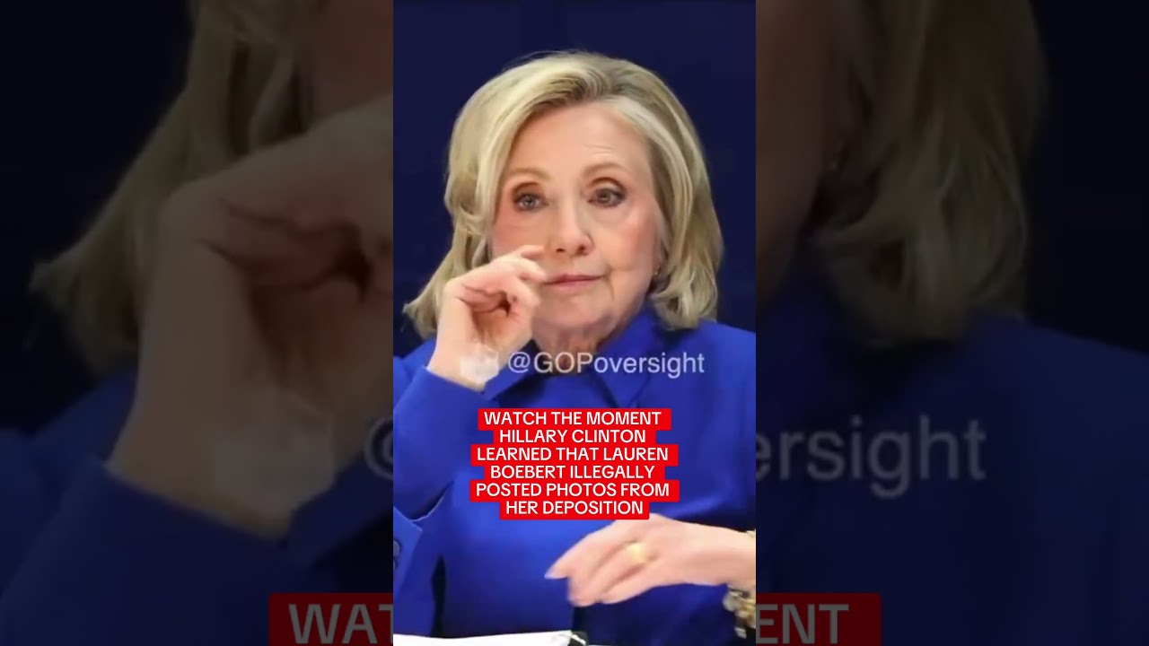 Watch Hillary Clinton Learn Boebert ILLEGALLY SHARED Photo During Deposition