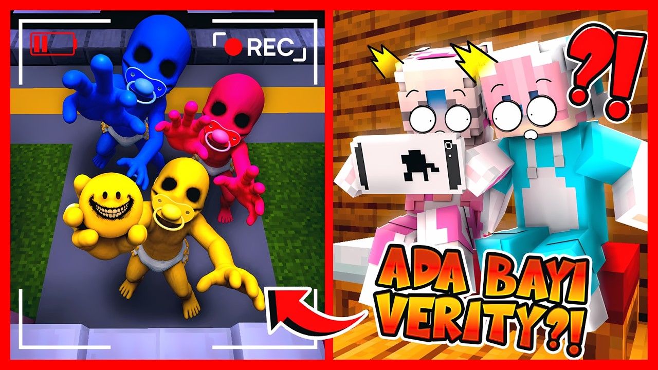 ATUN & MOMON MELIHAT PENAMPAKAN BABY VERITY DARI CCTV !! Feat @sapipurba Minecraft