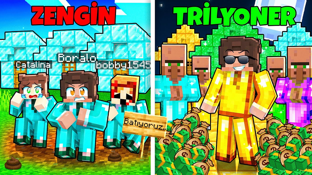 Zengin VS Trilyoner Medeniyetinde BATTIM (Minecraft)