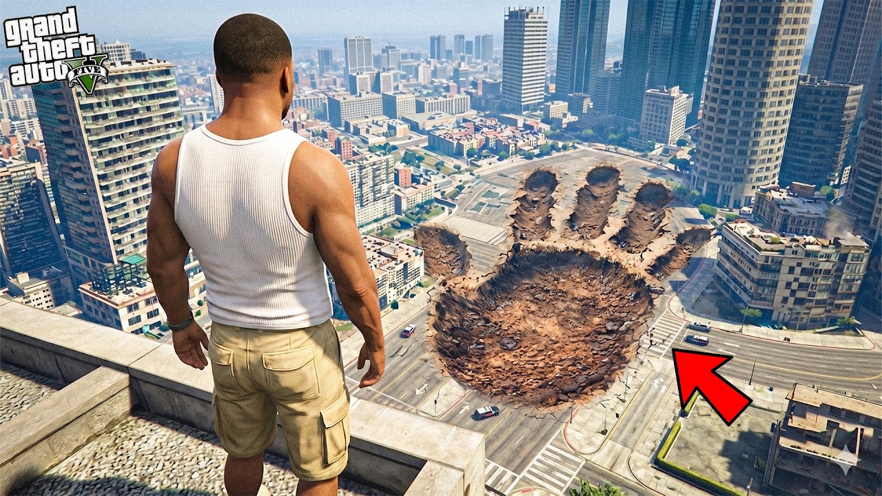 GTA 5 : Franklin Found A Mysterious Hand Print In GTA 5 ! (GTA 5 Mods)