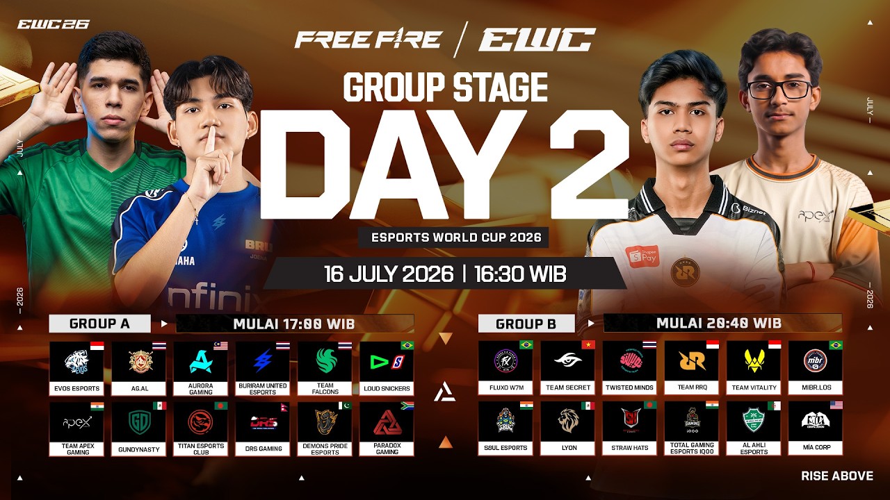 [ID] Esports World Cup 2026 | Group Stage - Day 2