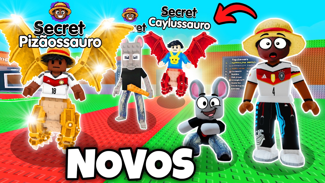 NOVOS BRAINROTS DE YOUTUBERS NO ROUBE UM BRAINROT! (Mini Atualização)