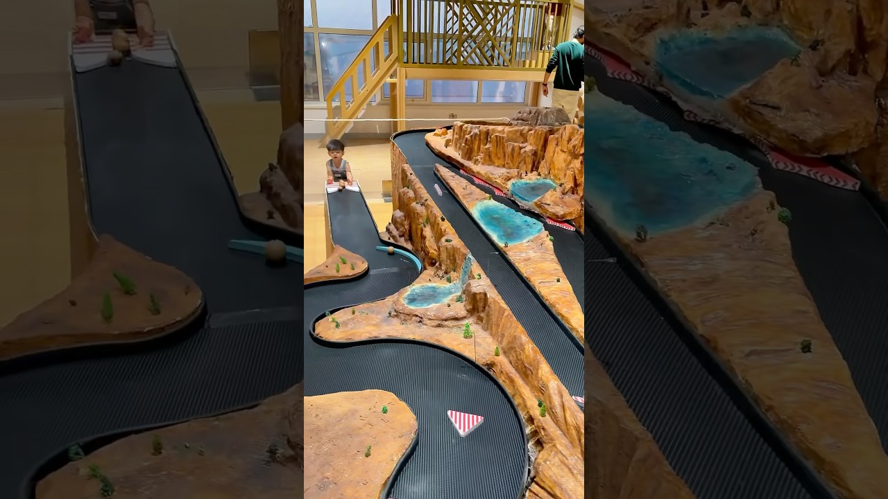 خلودة عمل سباق بين الطابات 😳ياترى مين فاز🤔