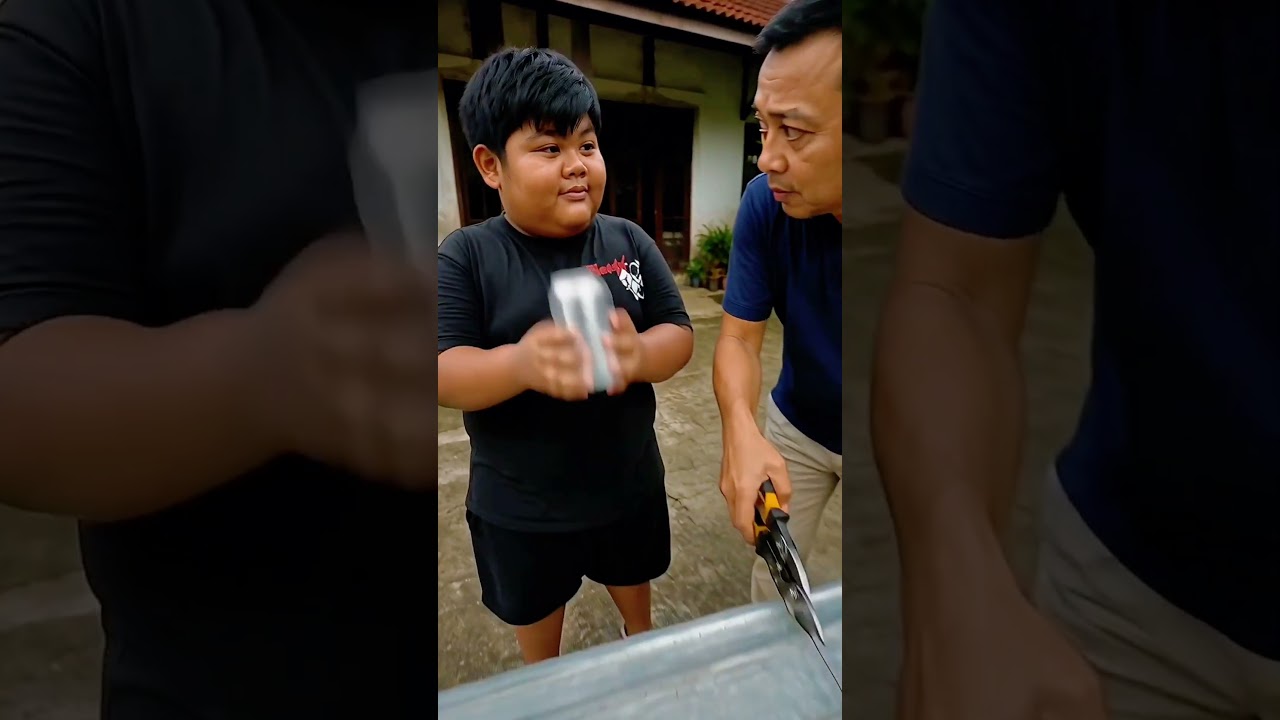 Hah permen masuk dalam kaleng ngak bisa keluar #permen #komedi #lucu #shorts