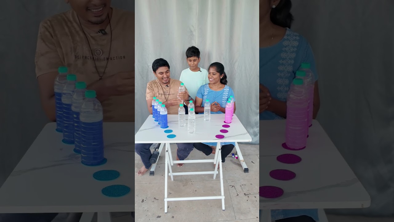 பிரனேஷ் Family-ல Blue 💙 vs Pink 💗 Challenge 😱 யார் WIN பண்ணாங்க? #challenge #family #shorts