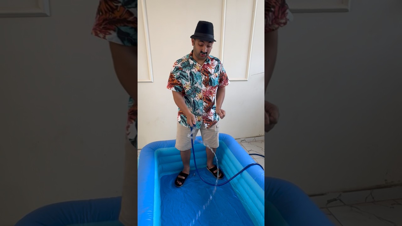 لما ابوك ينفع حمام السباحه و كلنا ننزل في 😂