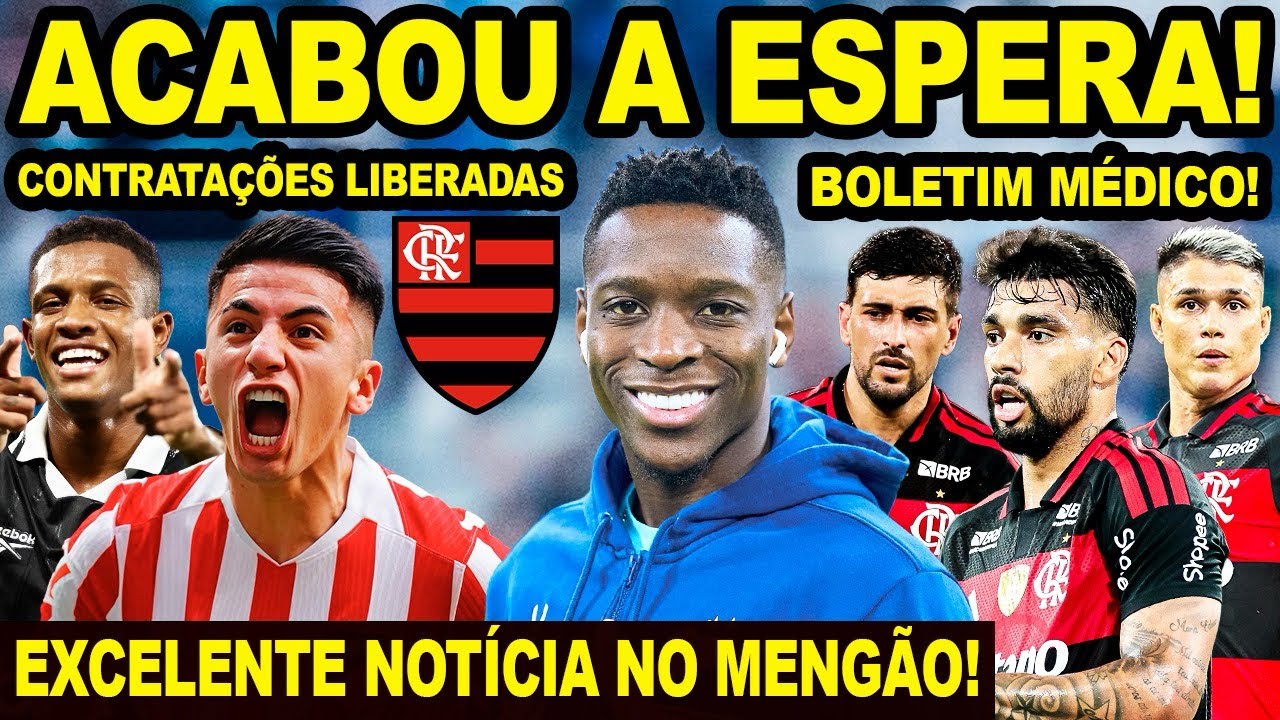 REFORÇOS LIBERADOS NO FLAMENGO! THIAGO ALMADA E LUIZ HENRIQUE CHEGANDO MAIS BARATO? BOLETIM MÉDICO!