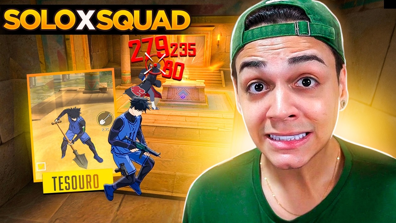 SÓ VALE LOTEAR O NOVO TEMPLO NESSE DESAFIO SOLO VS SQUAD