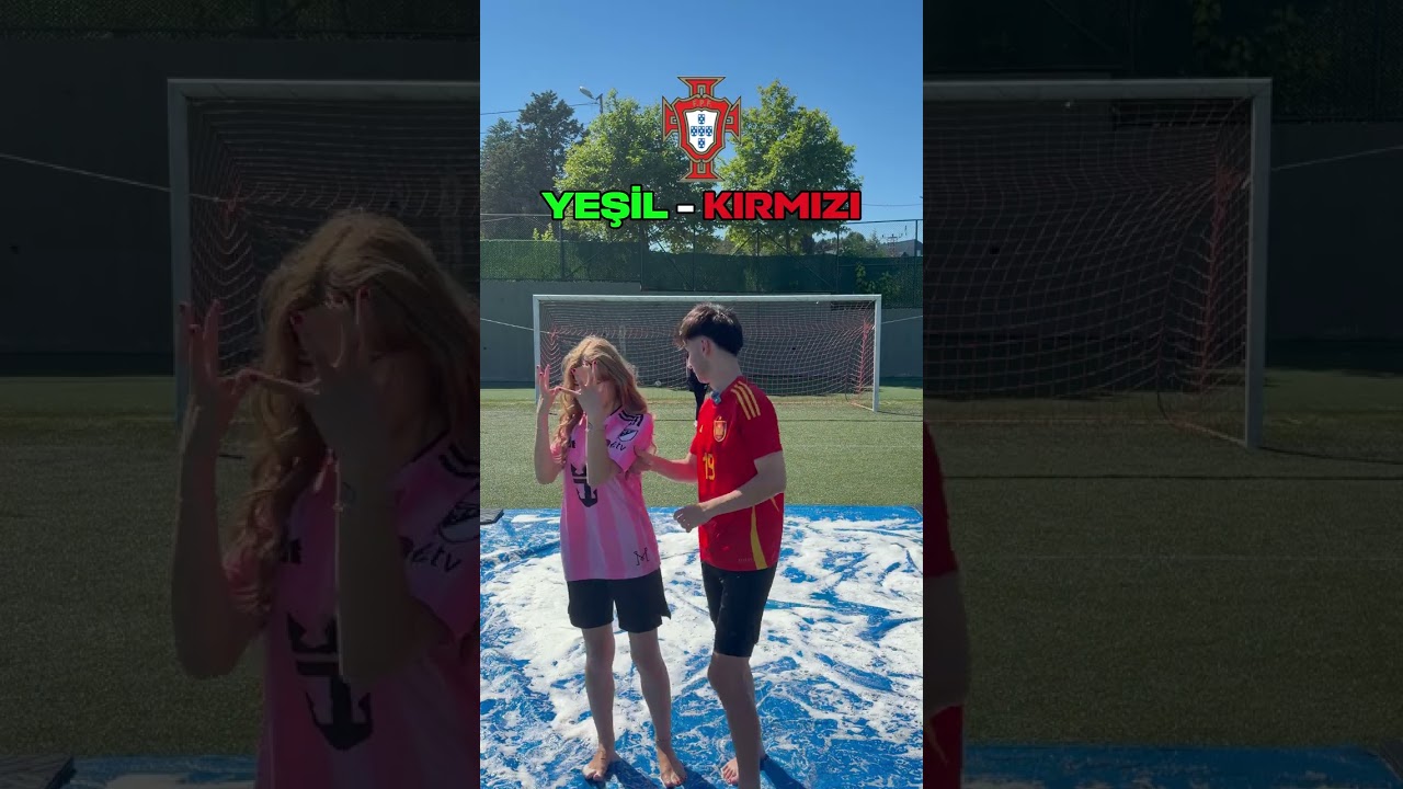Kaygan Zeminde Renklerle Takım Challenge #football #futbol #challenge #shortvideo #shorts #viral