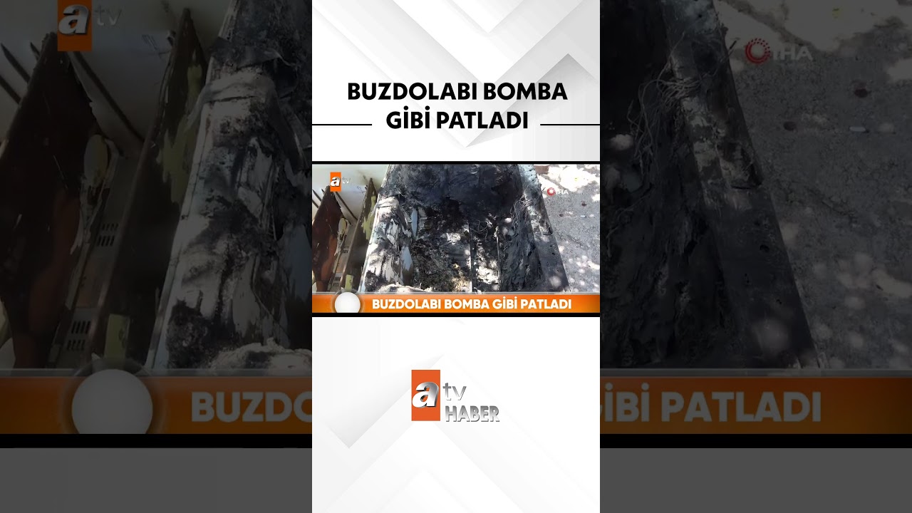 Evin mutfağındaki buzdolabı bir anda patladı #atvhaber