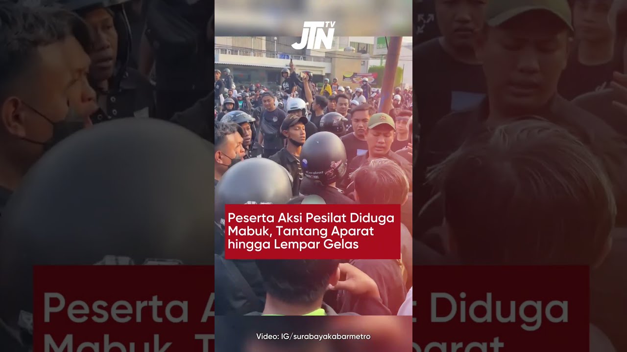 Diduga Mabuk, Peserta Aksi Pesilat Bikin Kericuhan di Tengah Demonstrasi