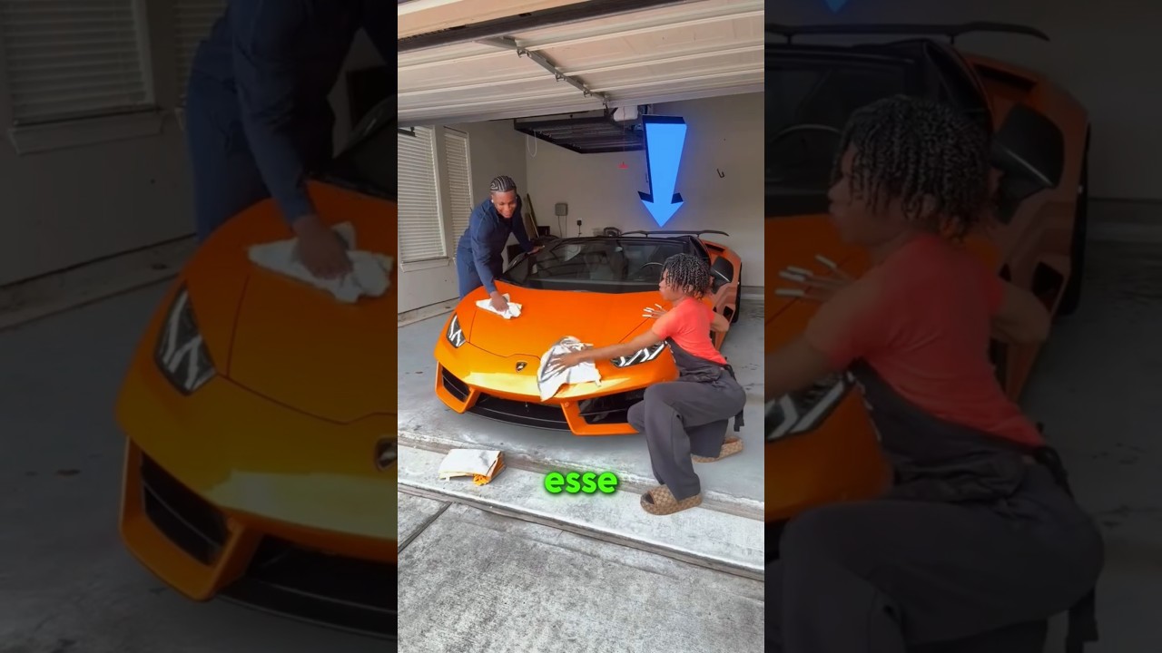 ELA USOU A MESMA TOALHA PRA LIMPAR A LAMBORGHINI 😳🚗