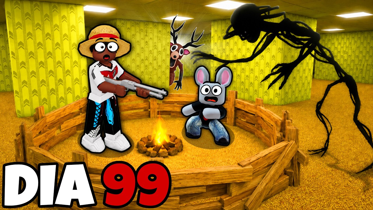 A BACKROOMS DO ROBLOX É A MAIS ASSUSTADORA DE TODAS! JOGUEI COM O LARRYZINHO!