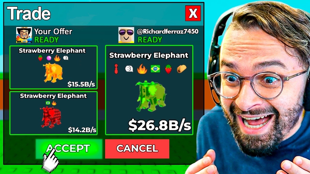 ENTREI NA MINHA CONTA DE 1 ANO… E FIZ UM TRADE QUE MUDOU TUDO NO BRAINROT 😳🔥