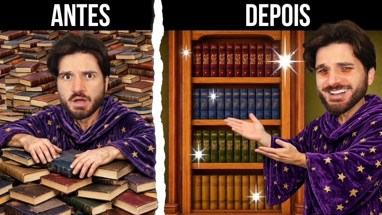 ME OBRIGARAM A ORGANIZAR 3000 MIL LIVROS EM UM SÓ VÍDEO!