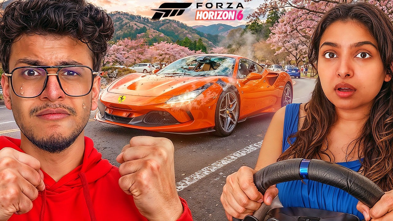 Ruchika Crashed My New Ferrari with the Steering Wheel