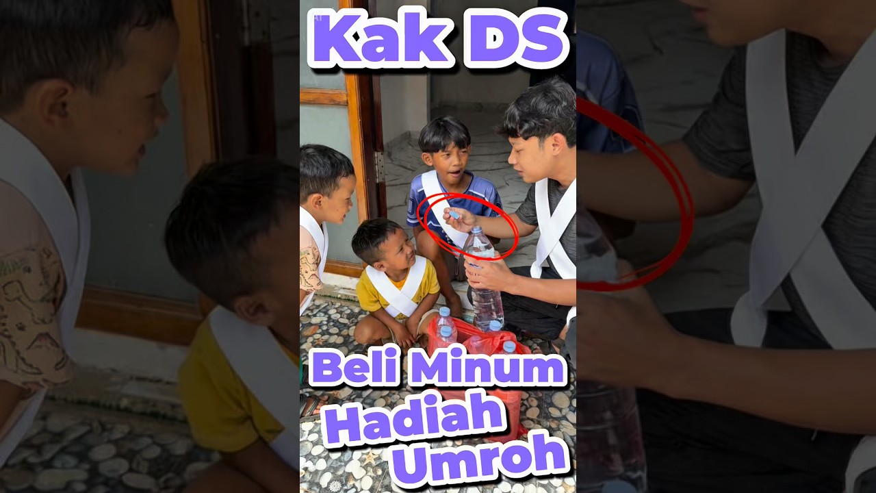 Kak DS beli mineral gratis umroh #anakdesa #minivlog #comedy #gratis #umroh