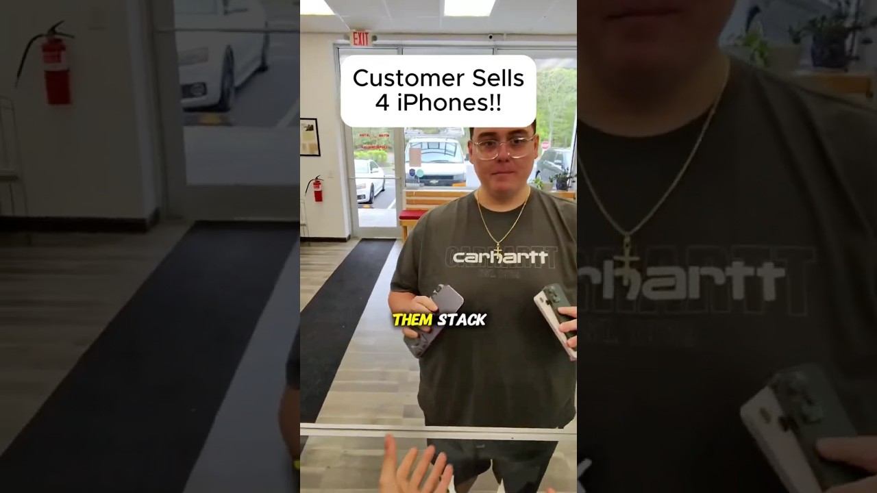 CUSTOMER SELLS 4 iPHONES 💰📲 #brokenfix #smartphone #problemfix #cellphone #tech #mobilephone