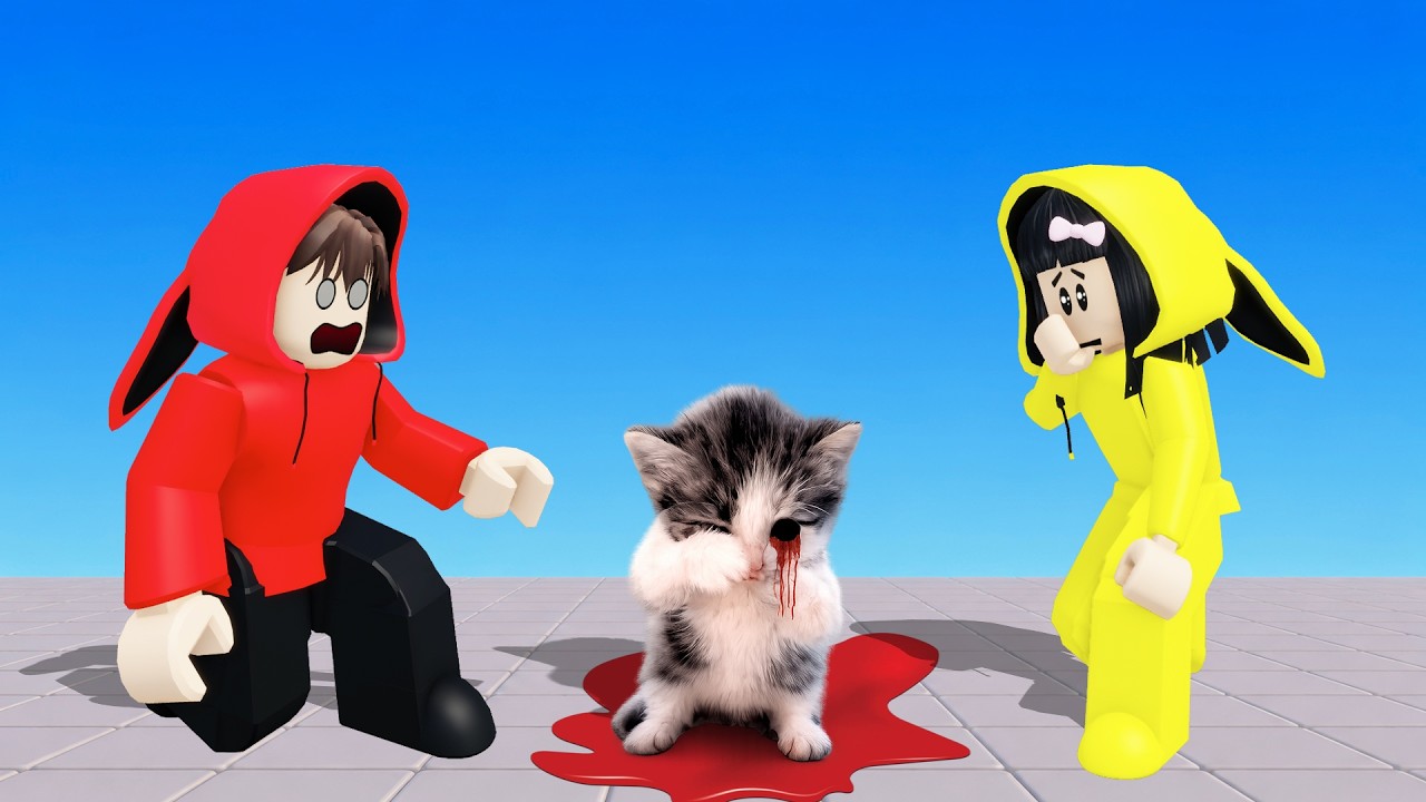 Yuta, Mio Dan Baby Celine Adopsi Kucing Kicau Mania Karena Tertabrak Mobil || ROBLOX