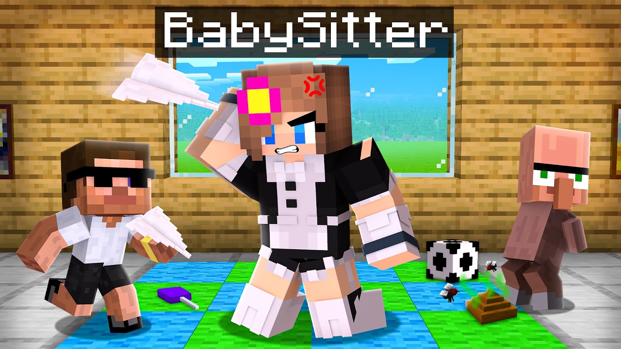 We Pranked our EVIL BABYSITTER in Minecraft!