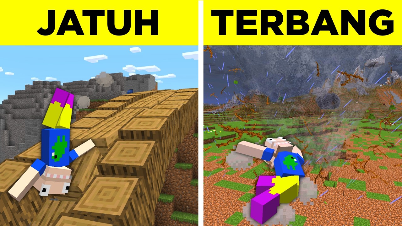 80 Eksperimen KOCAK Jika Minecraft Punya REALISTIC PHYSICS