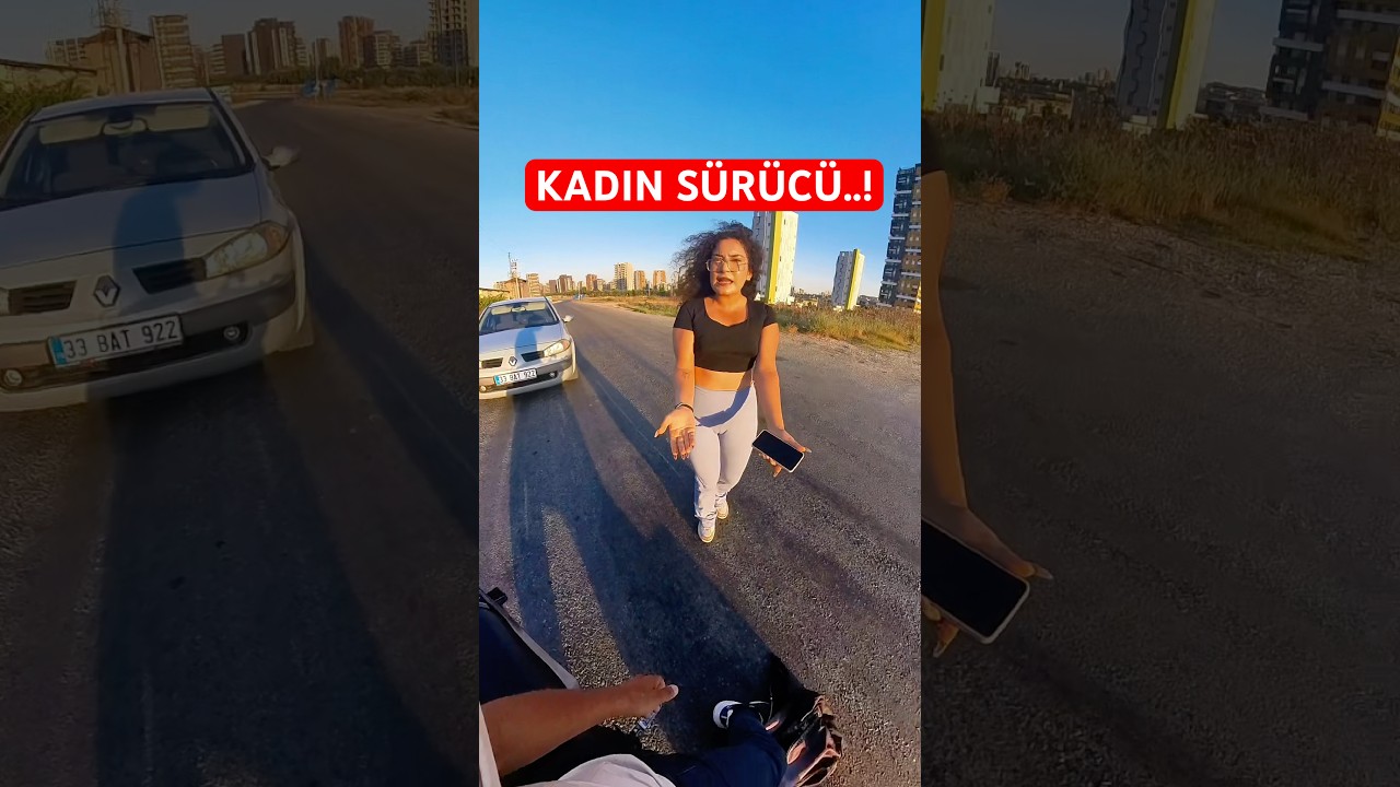 Kadın sürücü anında değişti🙊 @jevenbrus #kadınsürücü #vlog #motovlog