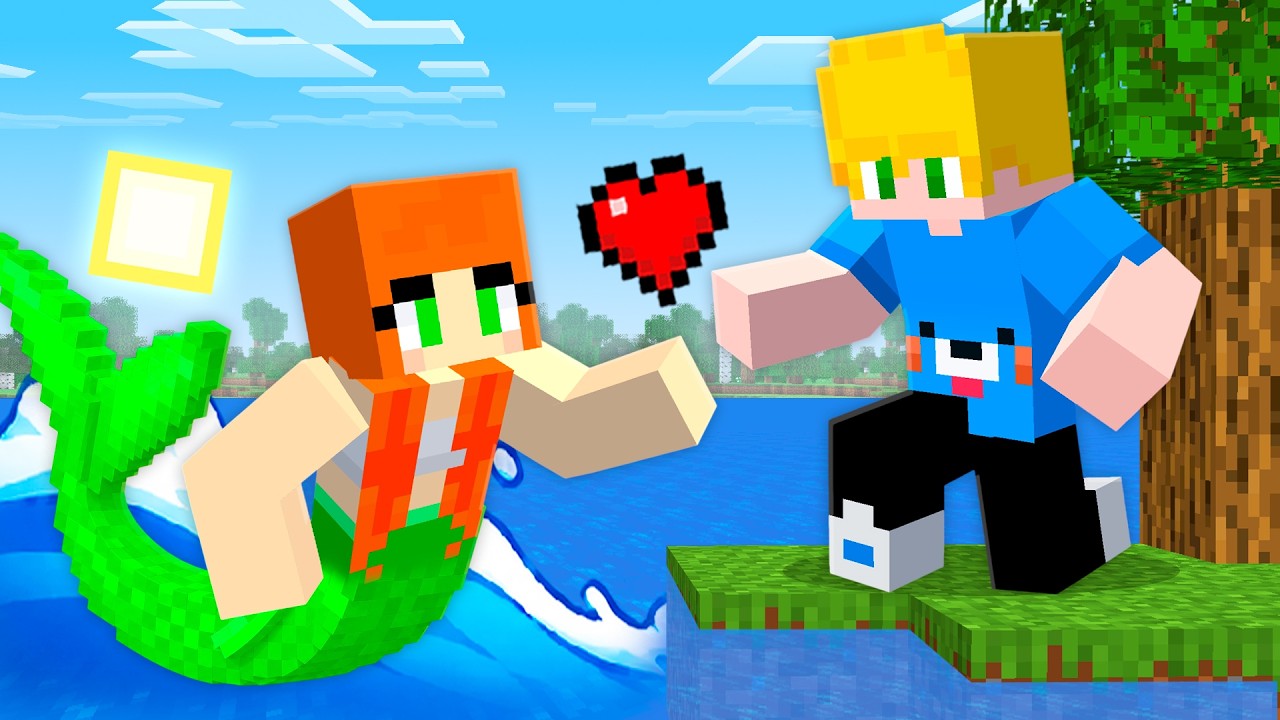 APAIXONADO por uma MENINA SEREIA no minecraft