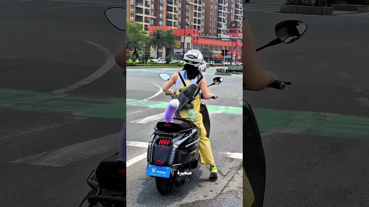 علّقت ديل ثعلب على السكوتر… وبعدها ثقتها زادت أوي! 😂🦊🛵