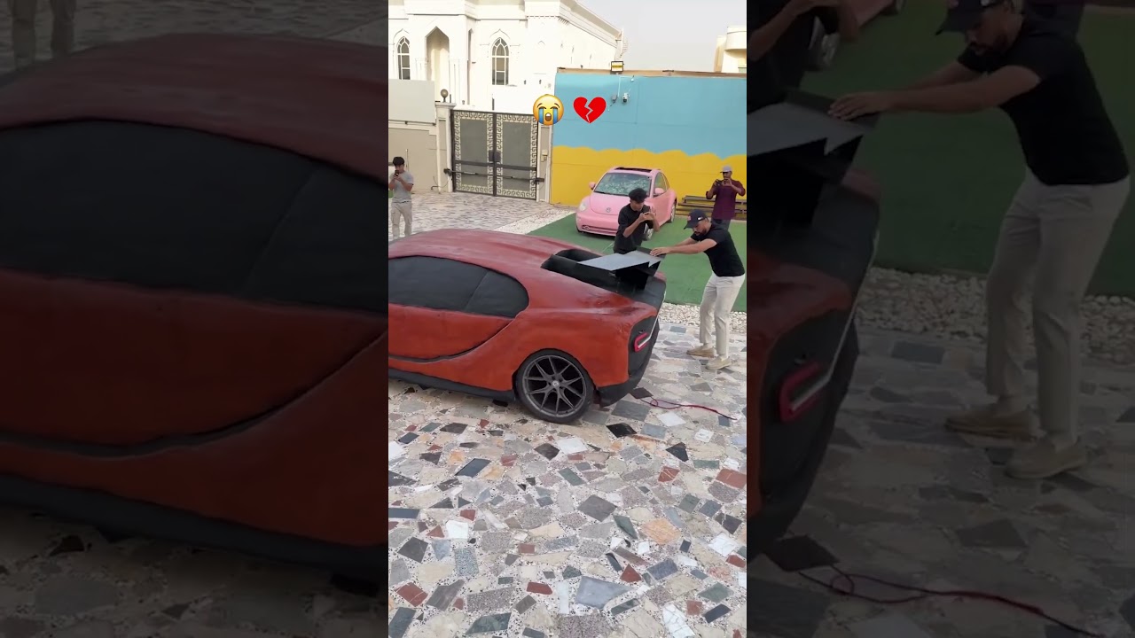 انكسرت البوغاتي 😭 #shorts #bugatti