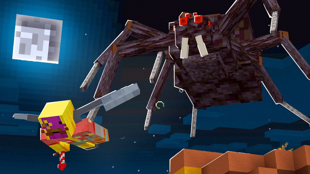 Öğrenen ve Büyüyen Örümcek Kodladım! - Minecraft The Skitter