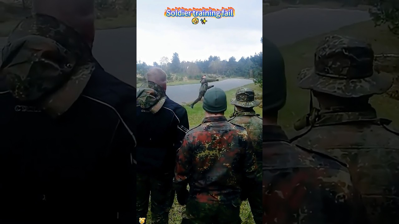 Soldier training fail 🤣 #soldier #tranding #army #shorts