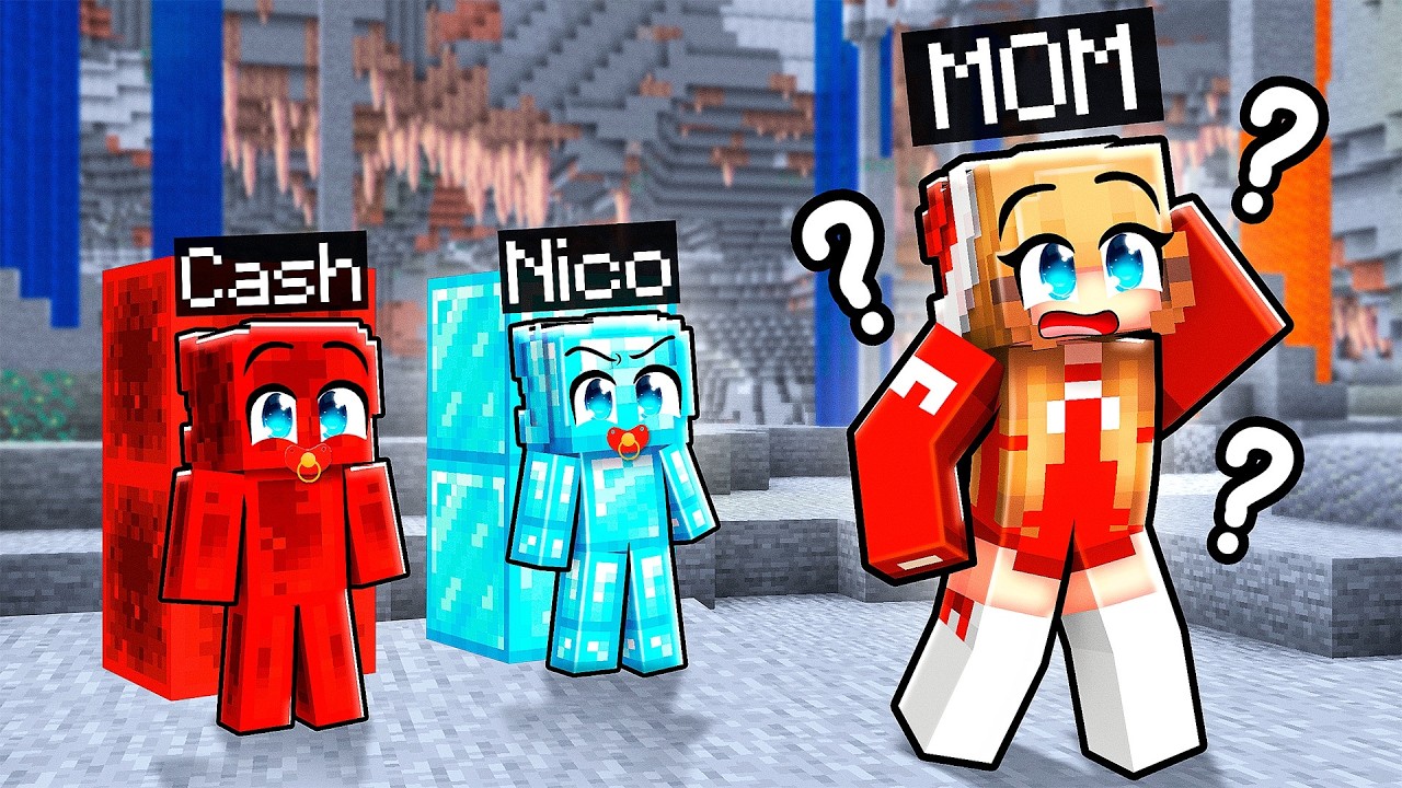 PARENTS vs KIDS ONE COLOR Hide and Seek in Minecraft!