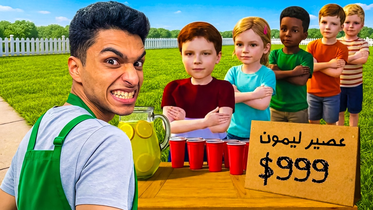 فتحت مشروع حلم الطفوله واشتغلت بياع ليمون تحت باب بيتنا وكسبت ابويا وامي فلوس 🍋 | ‏i sell lemonade