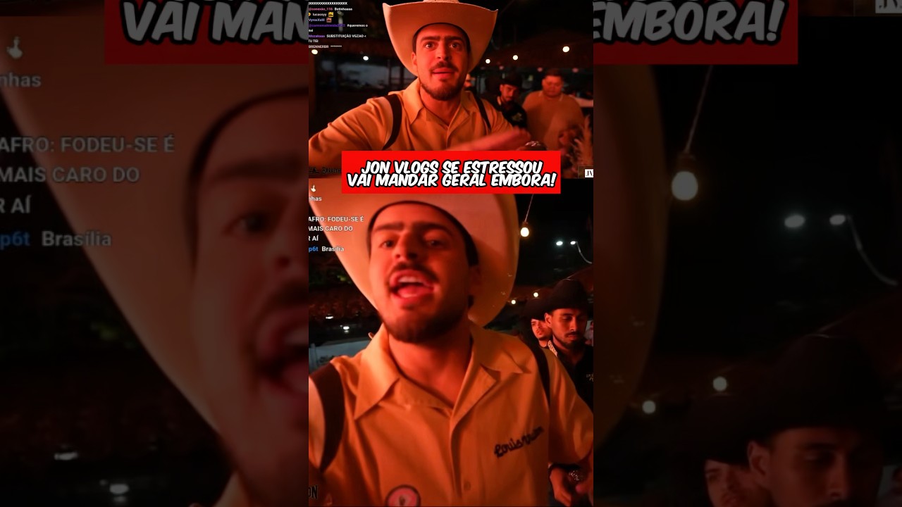 Jon Vlogs se estressou com a falta de comprometimento do grupo! #jonvlogs #clips #live #kick